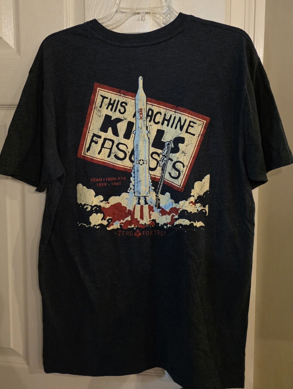 Zero Foxtrot Men's This Machine Graphic T Shirt Large